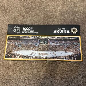 Boston Bruins TD Bank Garden Panoramic Puzzle NHL 2023 39"x13" 1000 pcs Sealed